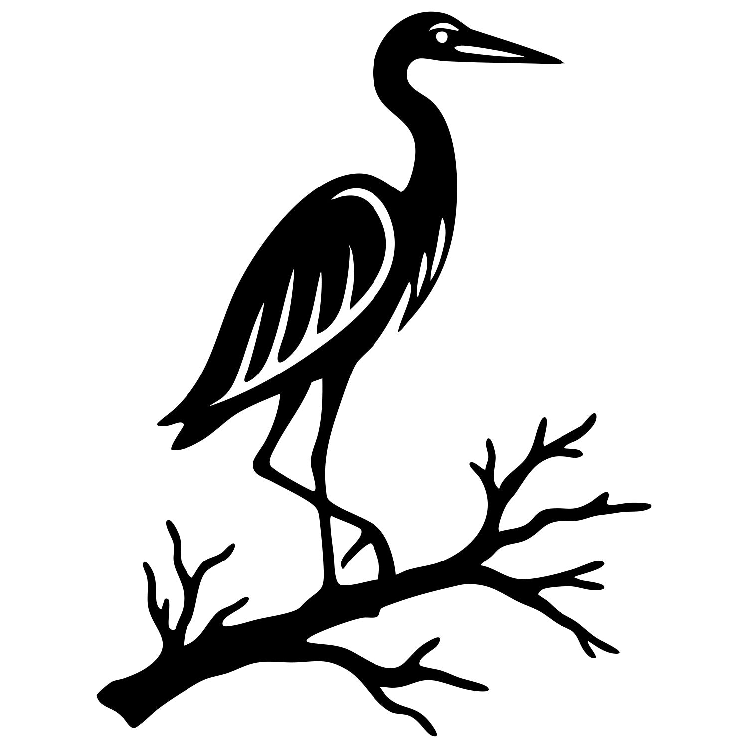 Heron DXF File – CNC Cutting Design | ABHERON32