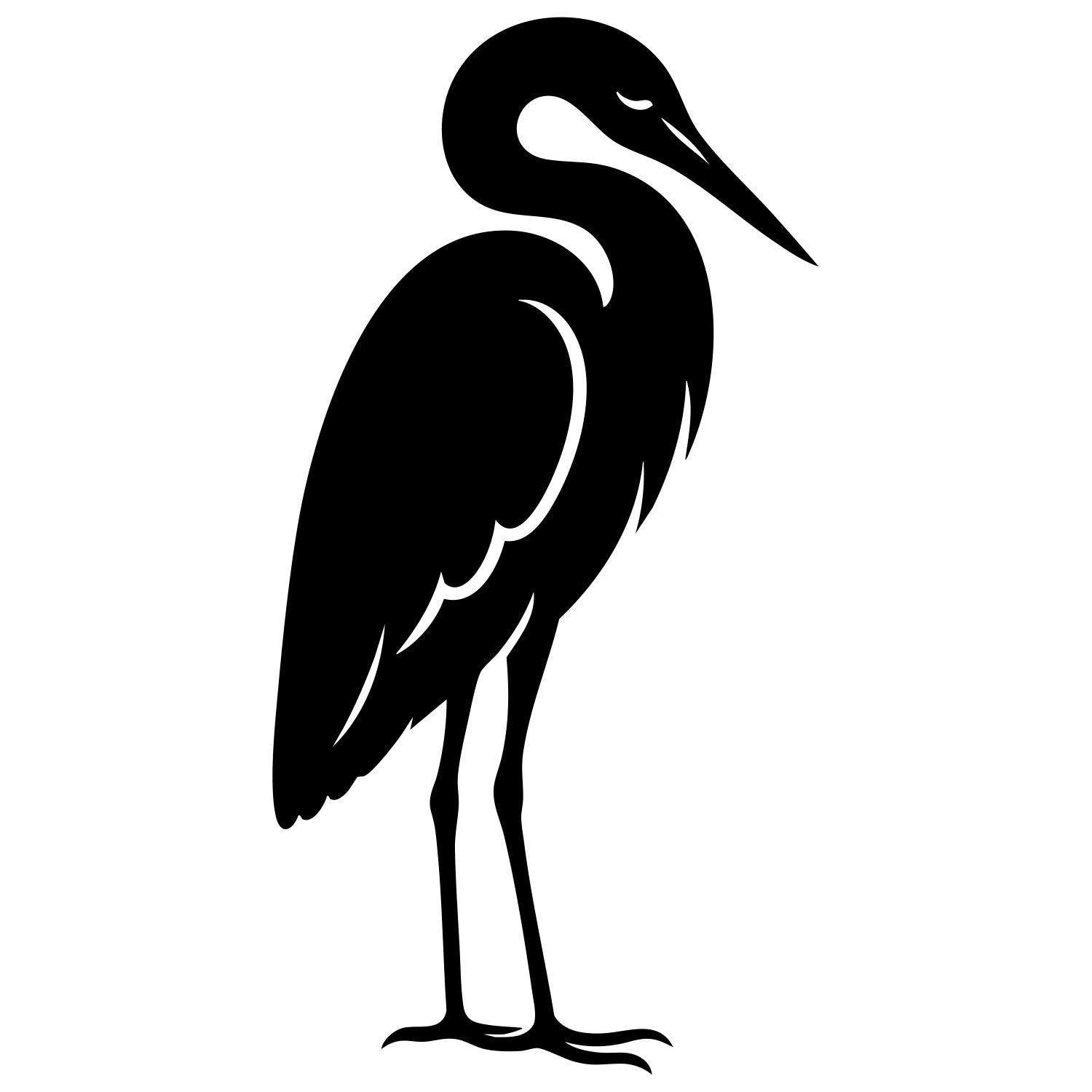 Heron DXF File – CNC Cutting Design | ABHERON37