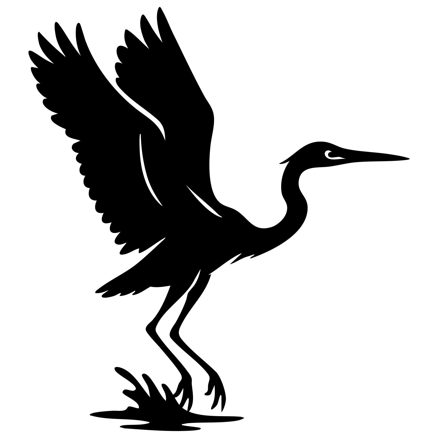 Heron DXF File – CNC Cutting Design | ABHERON41