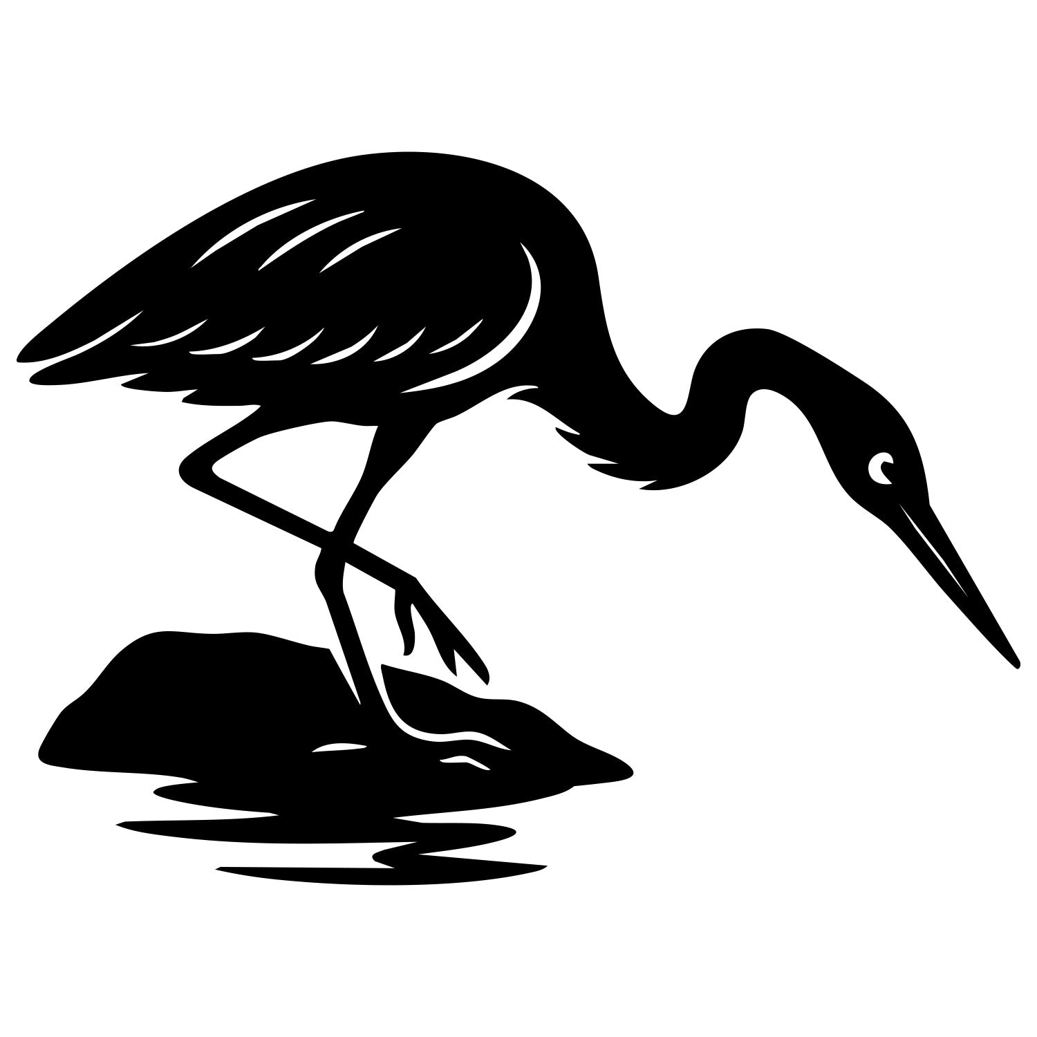 Heron DXF File – CNC Cutting Design | ABHERON42