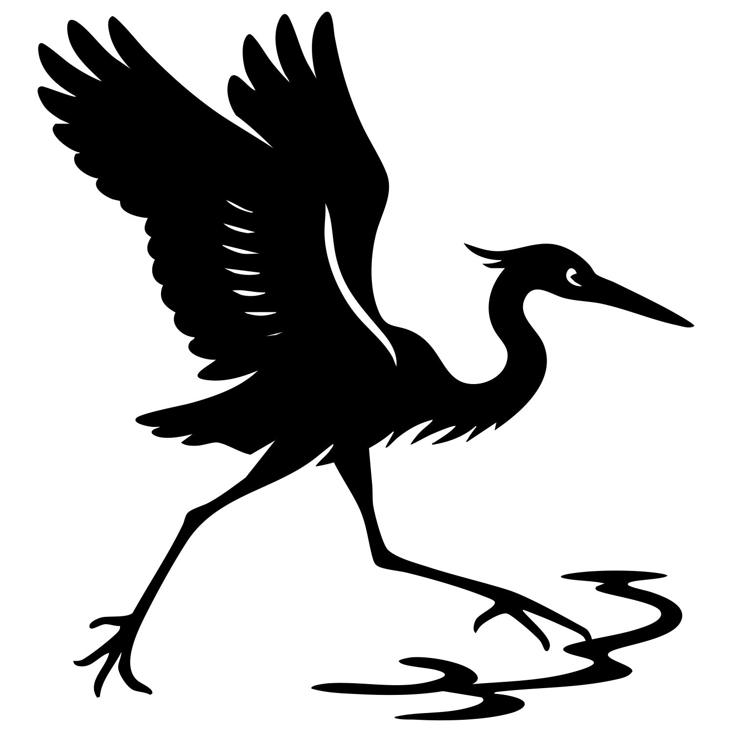 Heron DXF File – CNC Cutting Design | ABHERON43