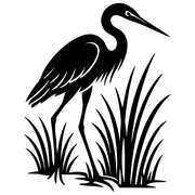 Heron DXF File – CNC Cutting Design | ABHERON55