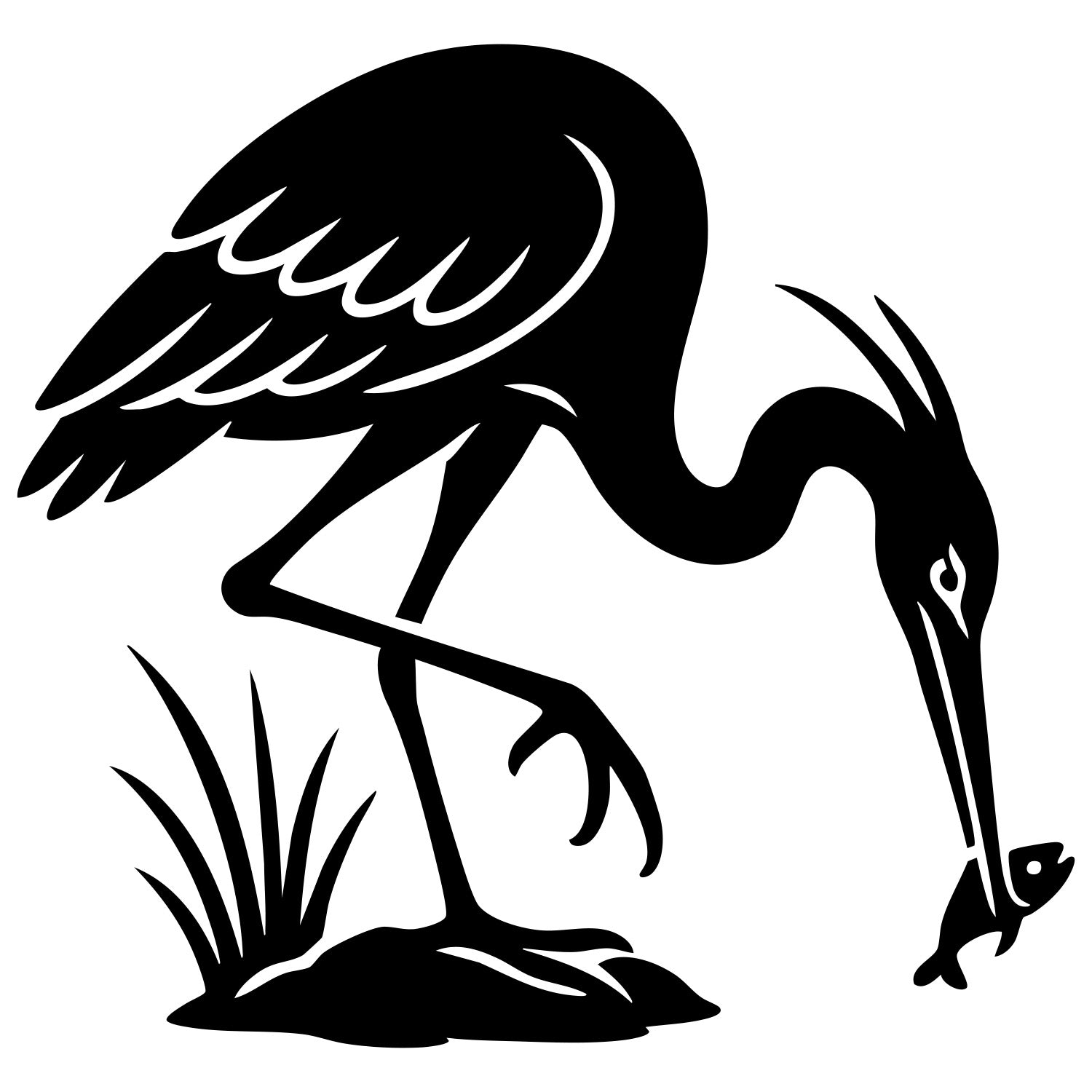 Heron DXF File – CNC Cutting Design | ABHERON66