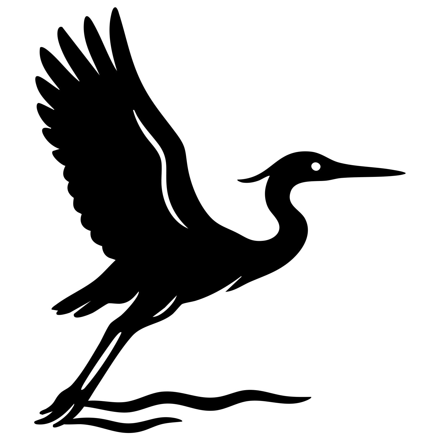 Heron DXF File – CNC Cutting Design | ABHERON7