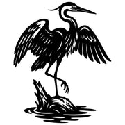 Heron DXF File – CNC Cutting Design | ABHERON82