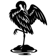 Heron DXF File – CNC Cutting Design | ABHERON91