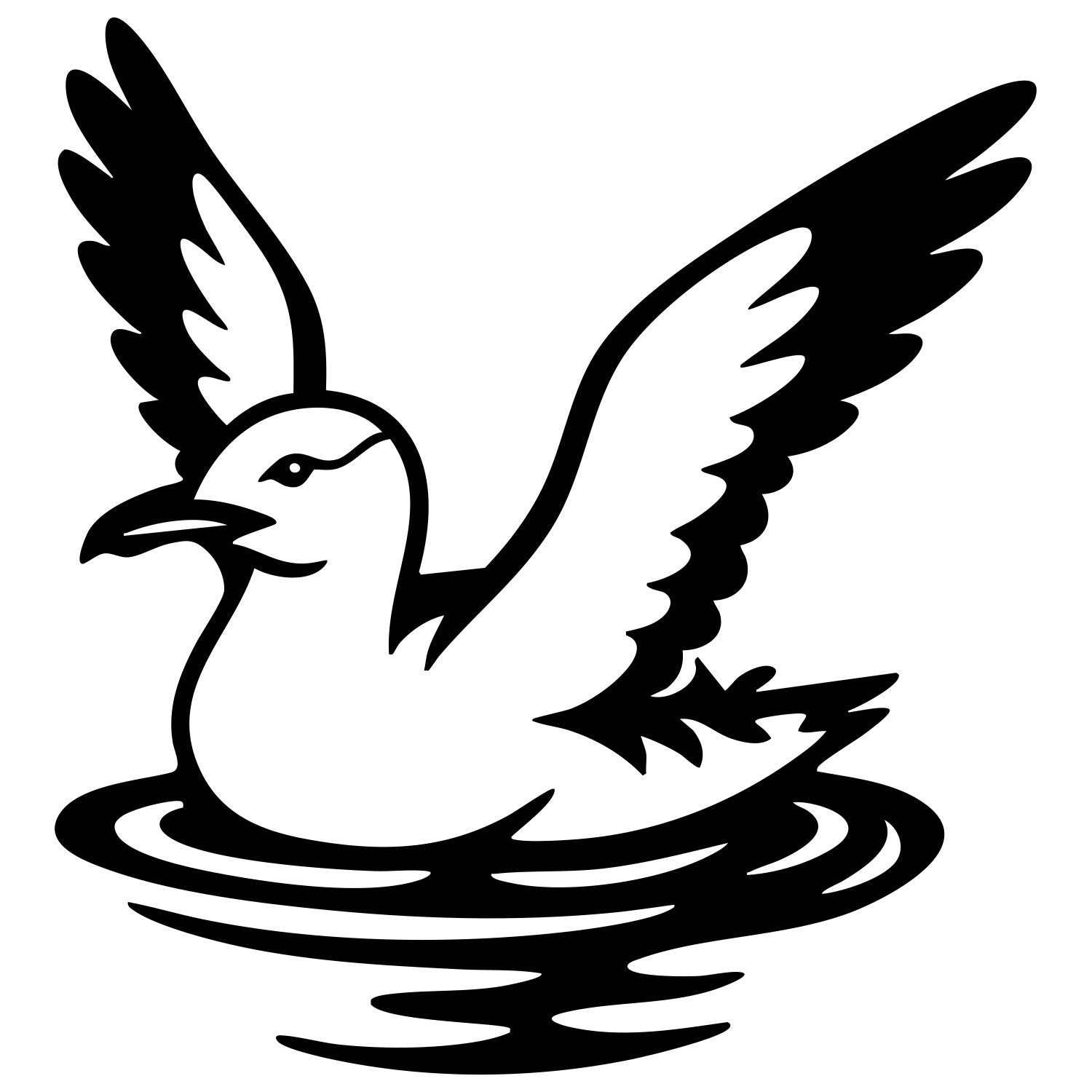 Herring Gull DXF File – CNC Cutting Design | ABSEAGULL104