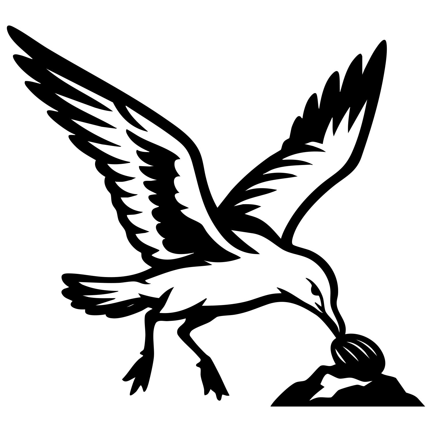 Herring Gull DXF File – CNC Cutting Design | ABSEAGULL105