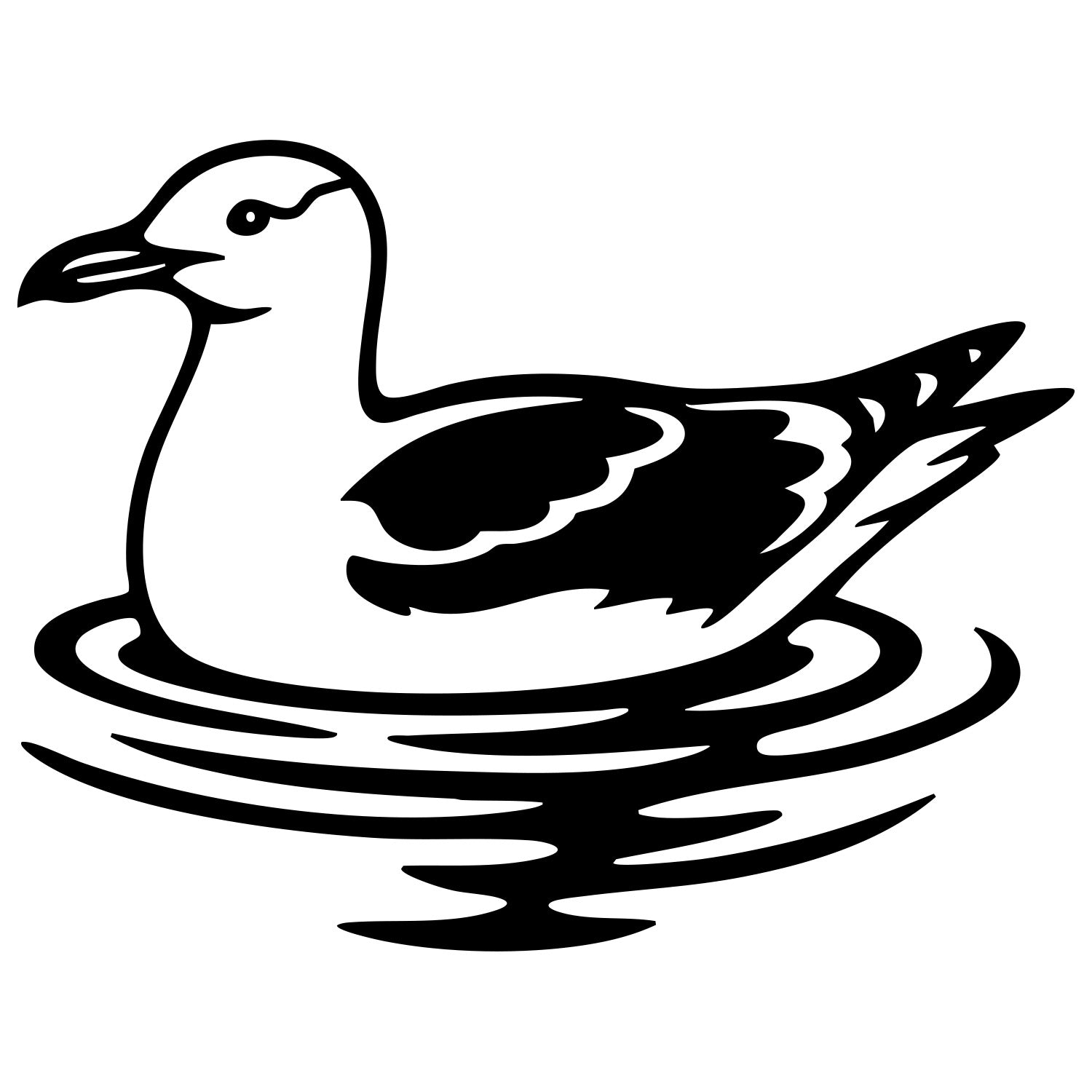 Herring Gull DXF File – CNC Cutting Design | ABSEAGULL106