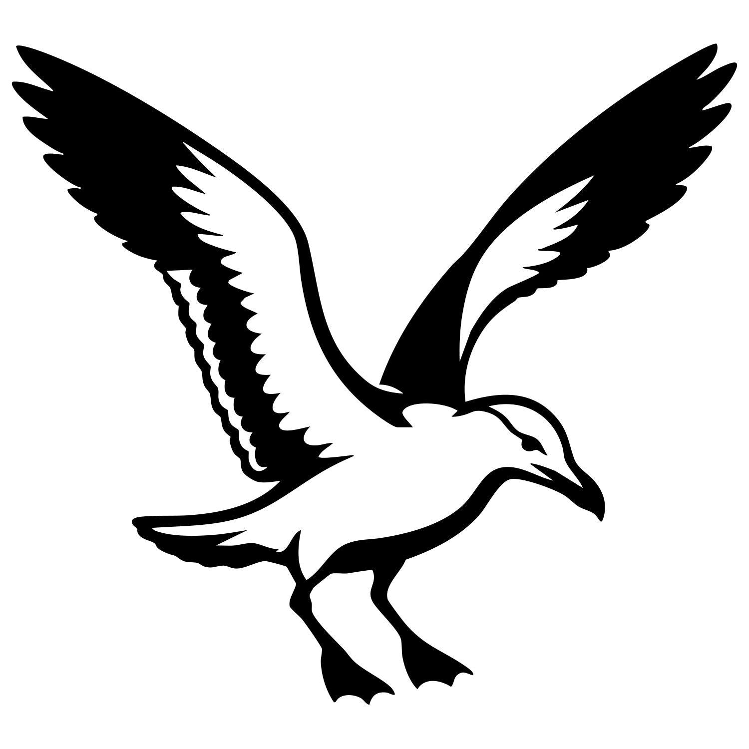 Herring Gull DXF File – CNC Cutting Design | ABSEAGULL124