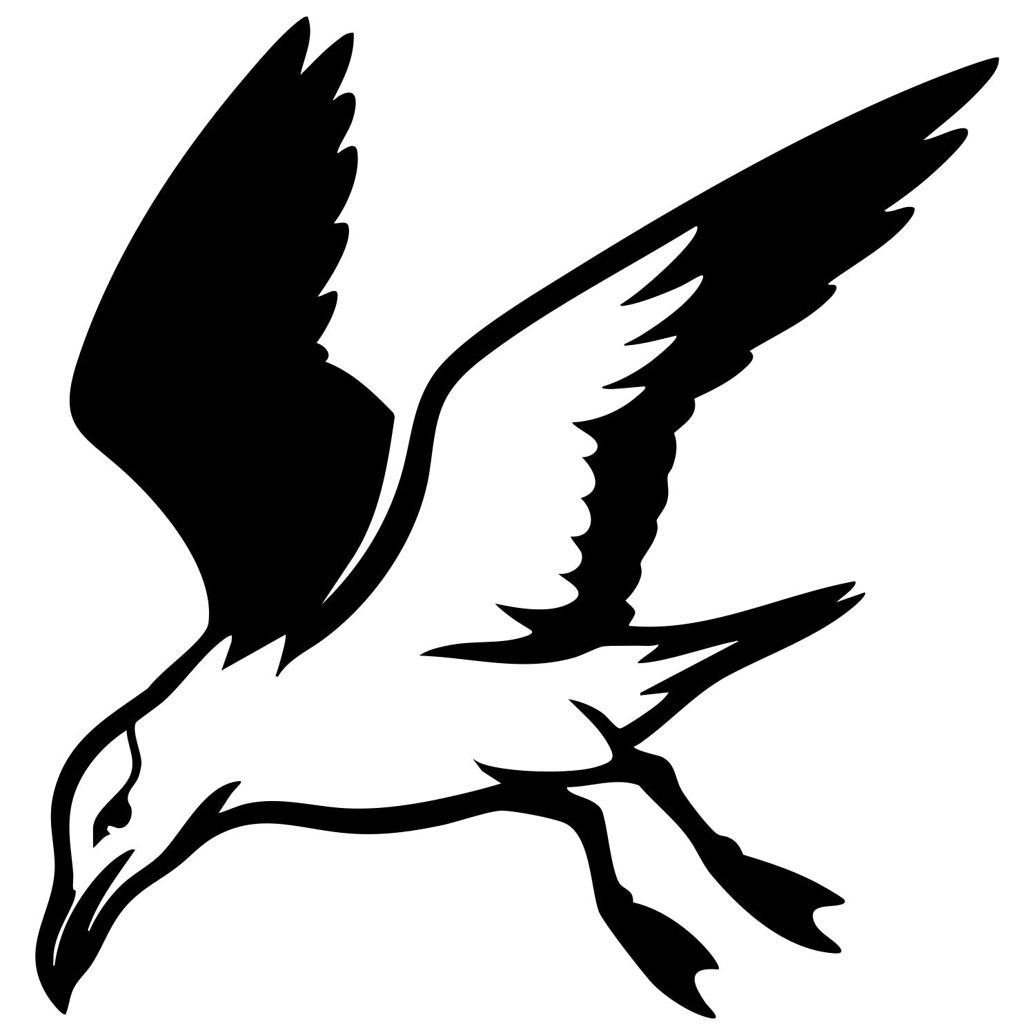 Herring Gull DXF File – CNC Cutting Design | ABSEAGULL125