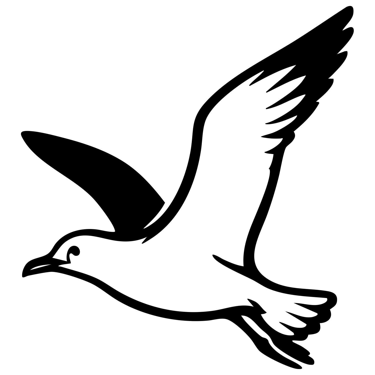 Herring Gull DXF File – CNC Cutting Design | ABSEAGULL18