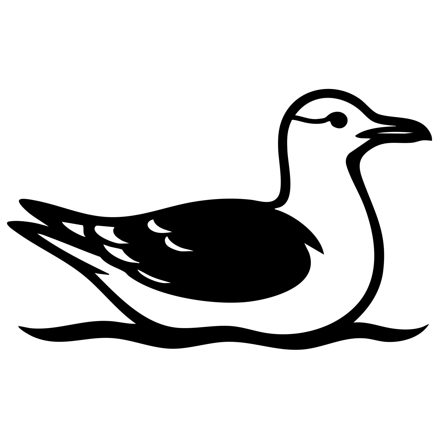 Herring Gull DXF File – CNC Cutting Design | ABSEAGULL19
