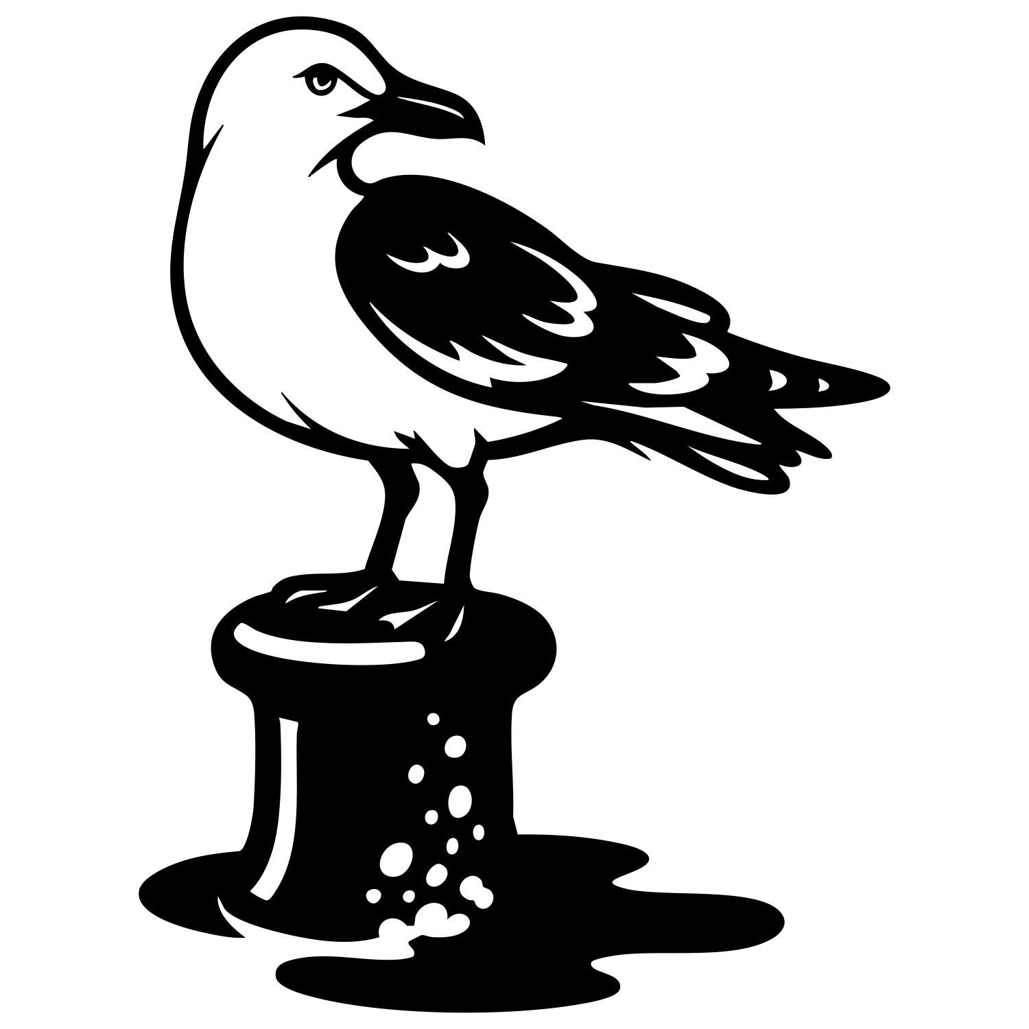 Herring Gull DXF File – CNC Cutting Design | ABSEAGULL30