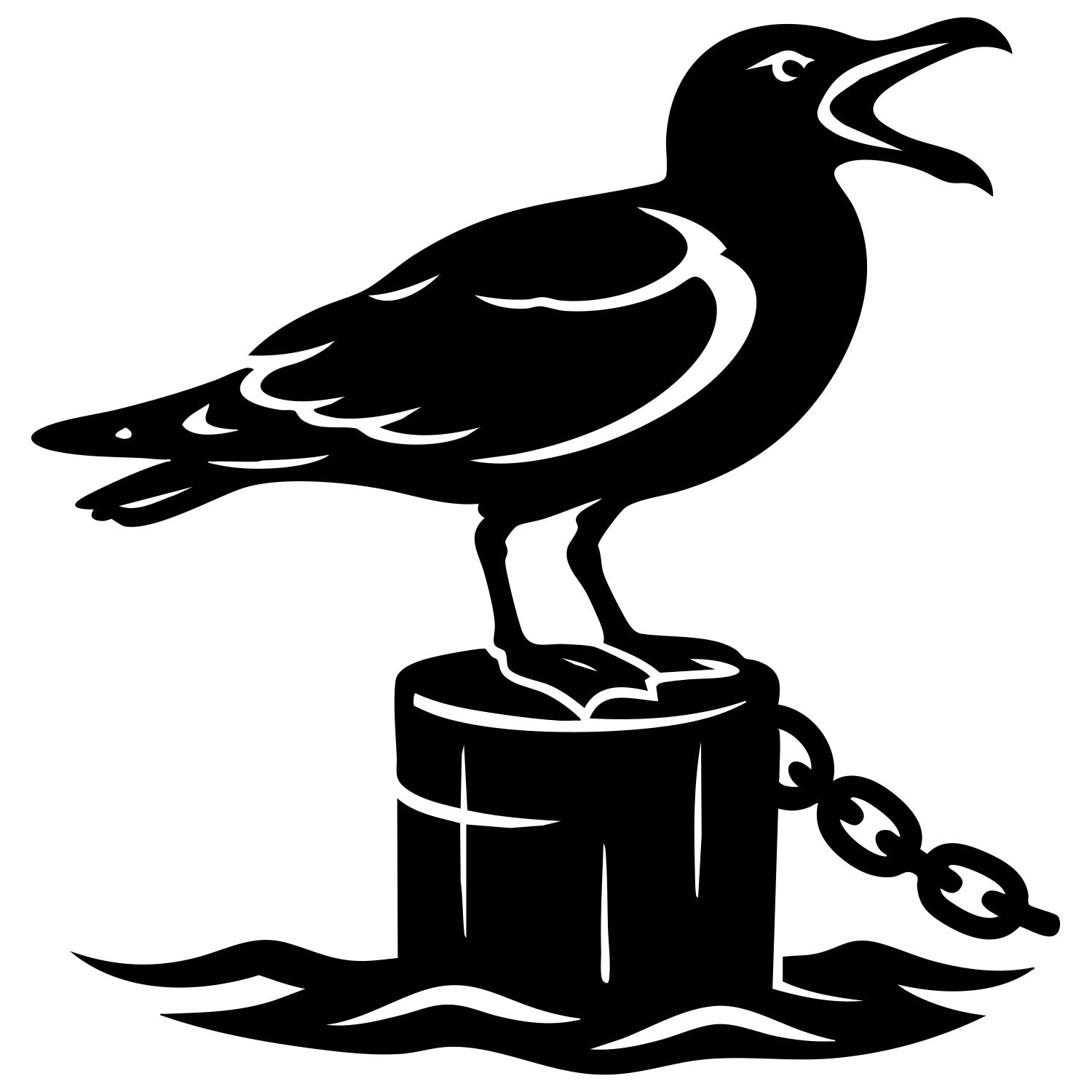 Herring Gull DXF File – CNC Cutting Design | ABSEAGULL32