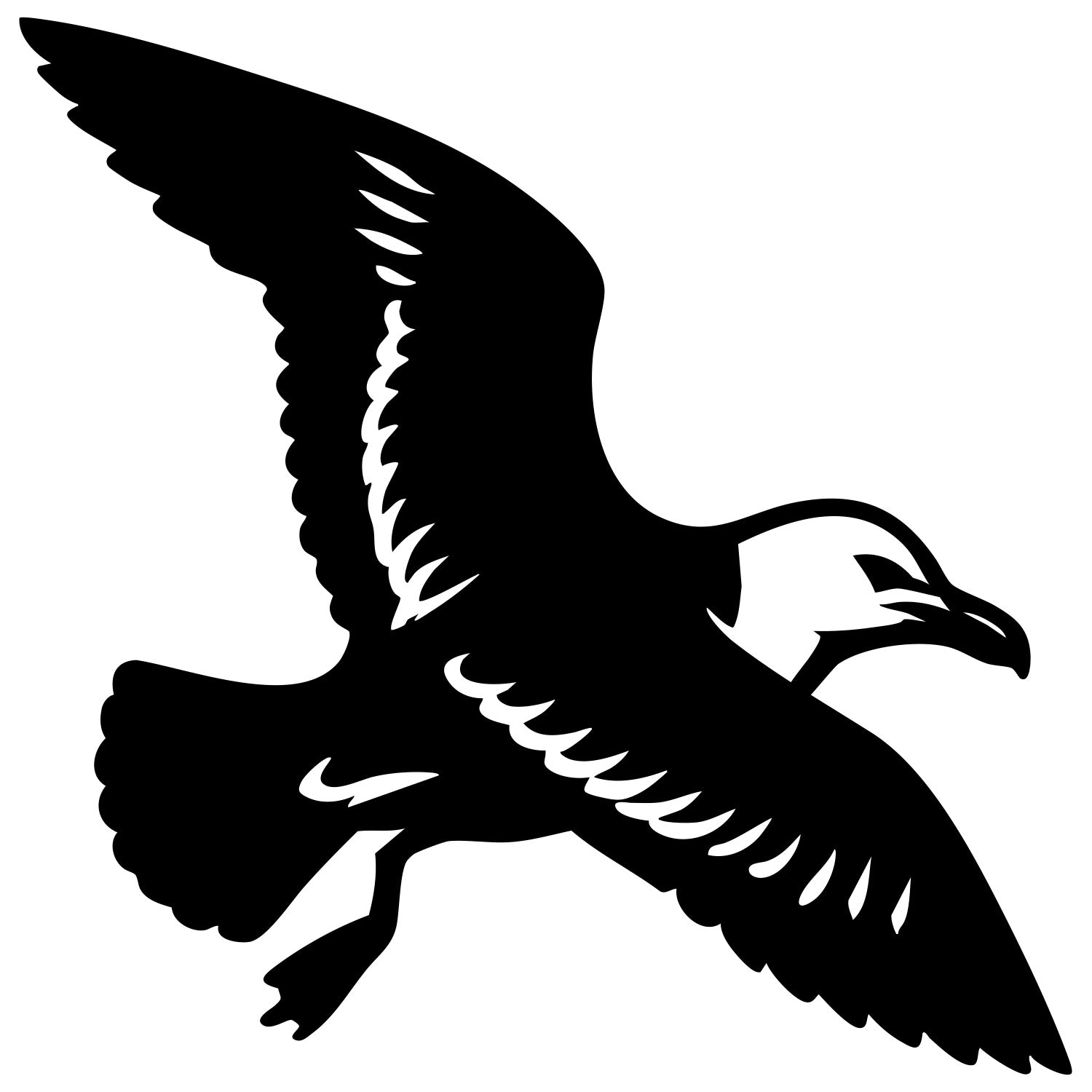 Herring Gull DXF File – CNC Cutting Design | ABSEAGULL40