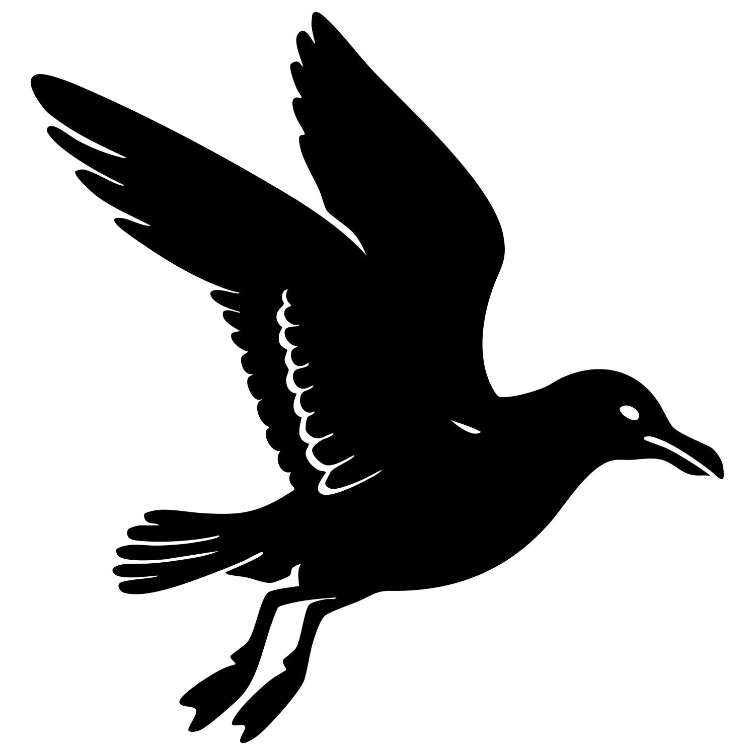 Herring Gull DXF File – CNC Cutting Design | ABSEAGULL45