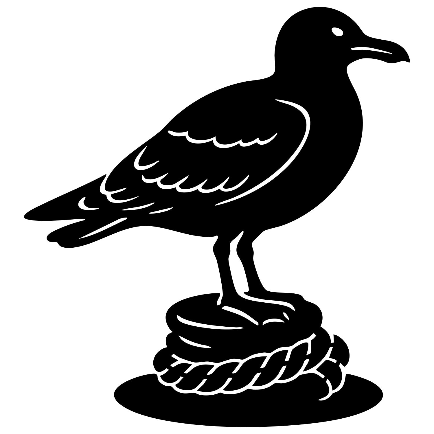 Herring Gull DXF File – CNC Cutting Design | ABSEAGULL46