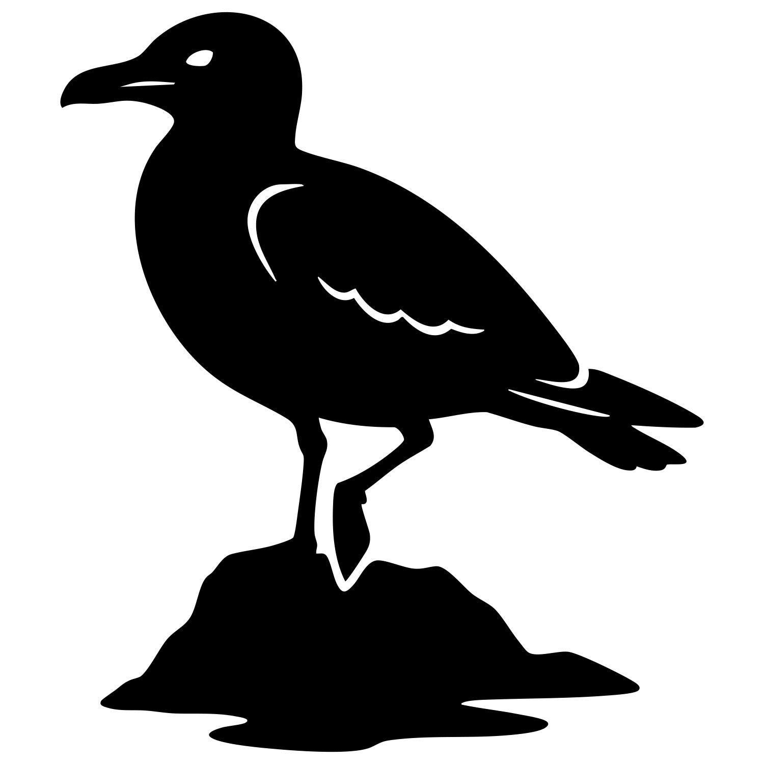 Herring Gull DXF File – CNC Cutting Design | ABSEAGULL48