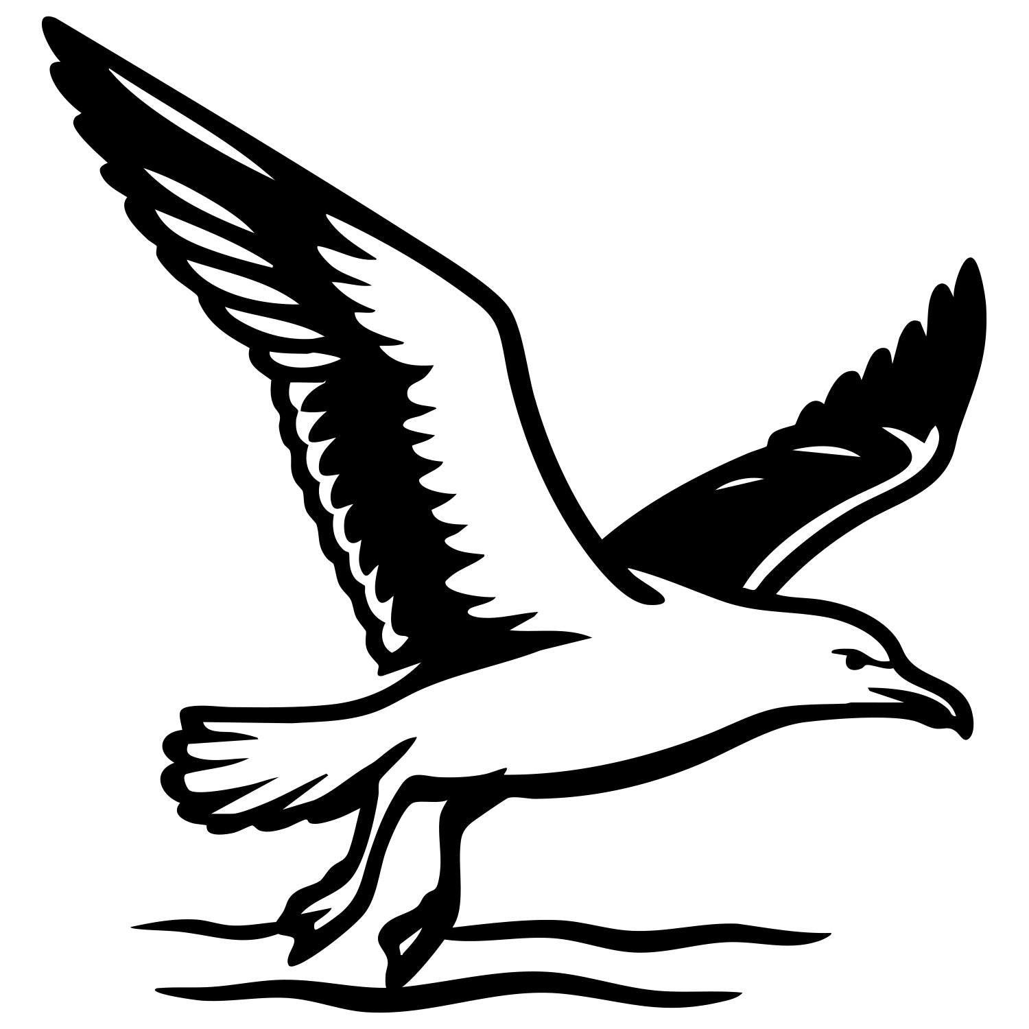 Herring Gull DXF File – CNC Cutting Design | ABSEAGULL58