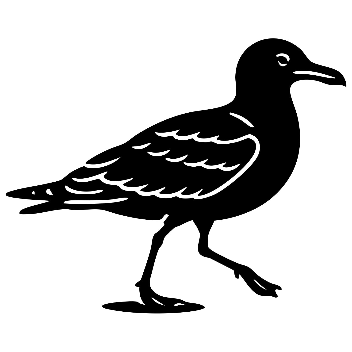 Herring Gull DXF File – CNC Cutting Design | ABSEAGULL6