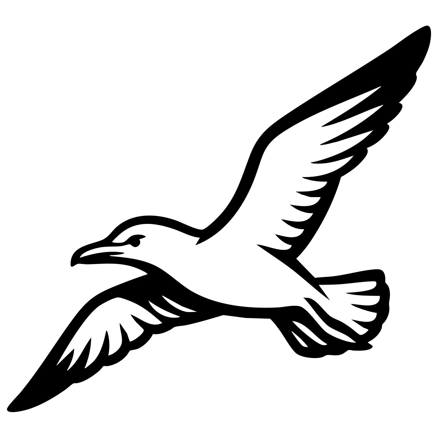 Herring Gull DXF File – CNC Cutting Design | ABSEAGULL60