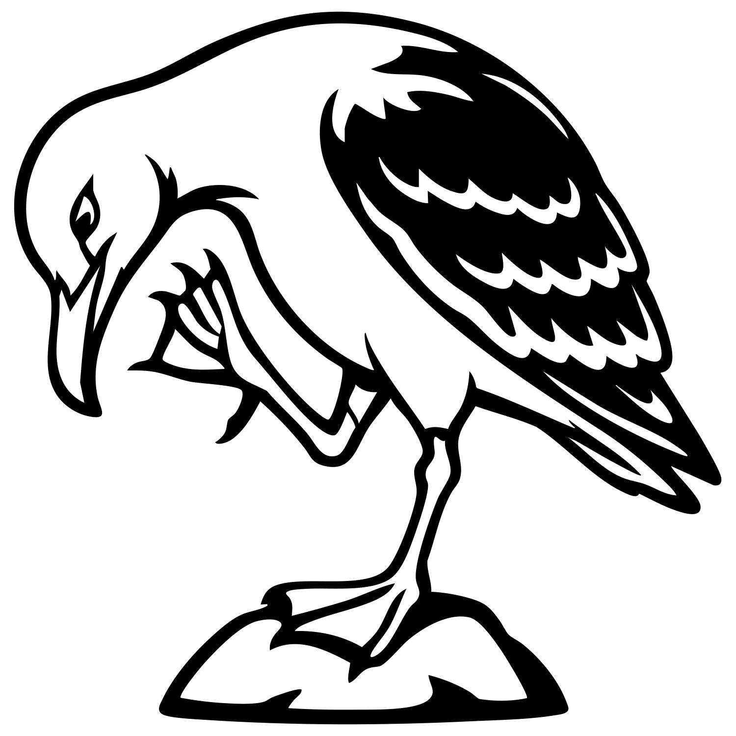 Herring Gull DXF File – CNC Cutting Design | ABSEAGULL64