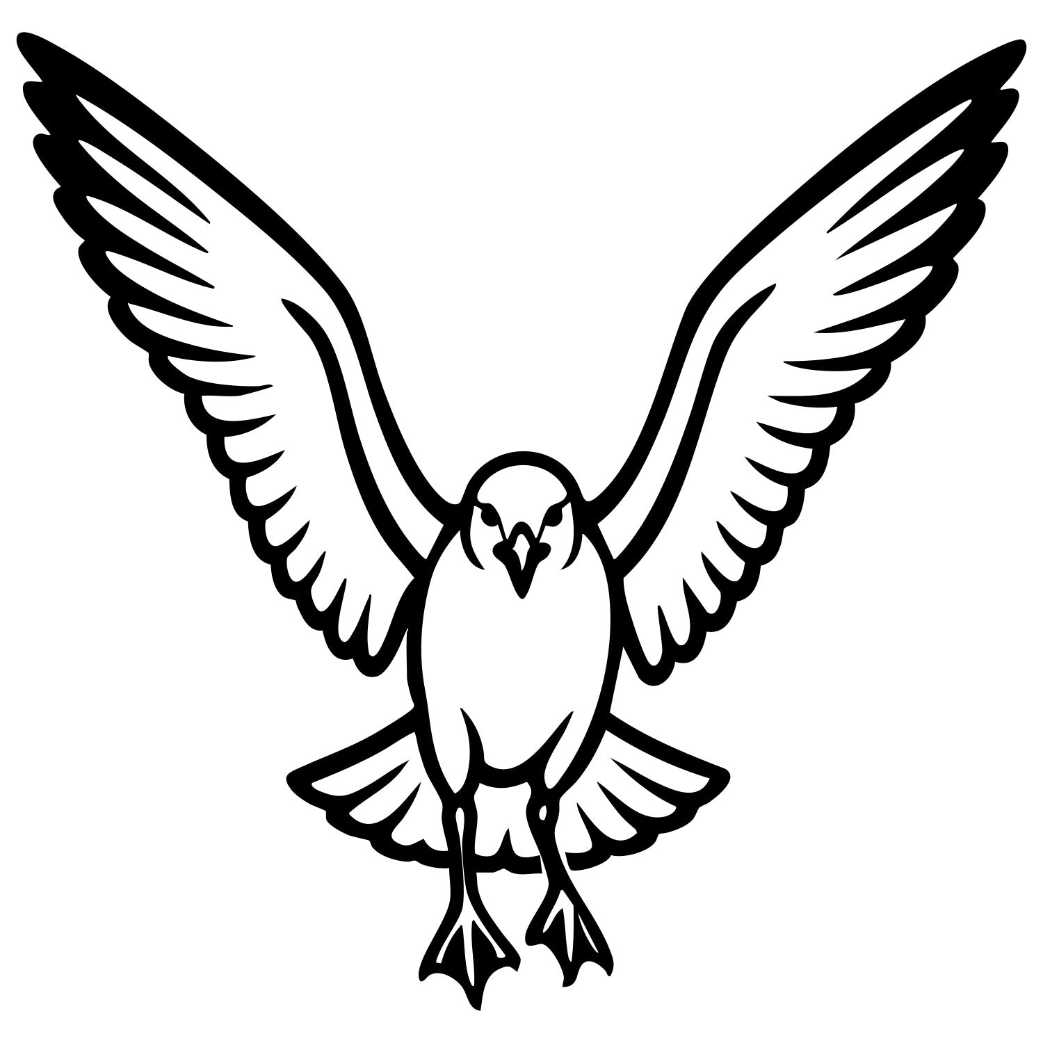 Herring Gull DXF File – CNC Cutting Design | ABSEAGULL70