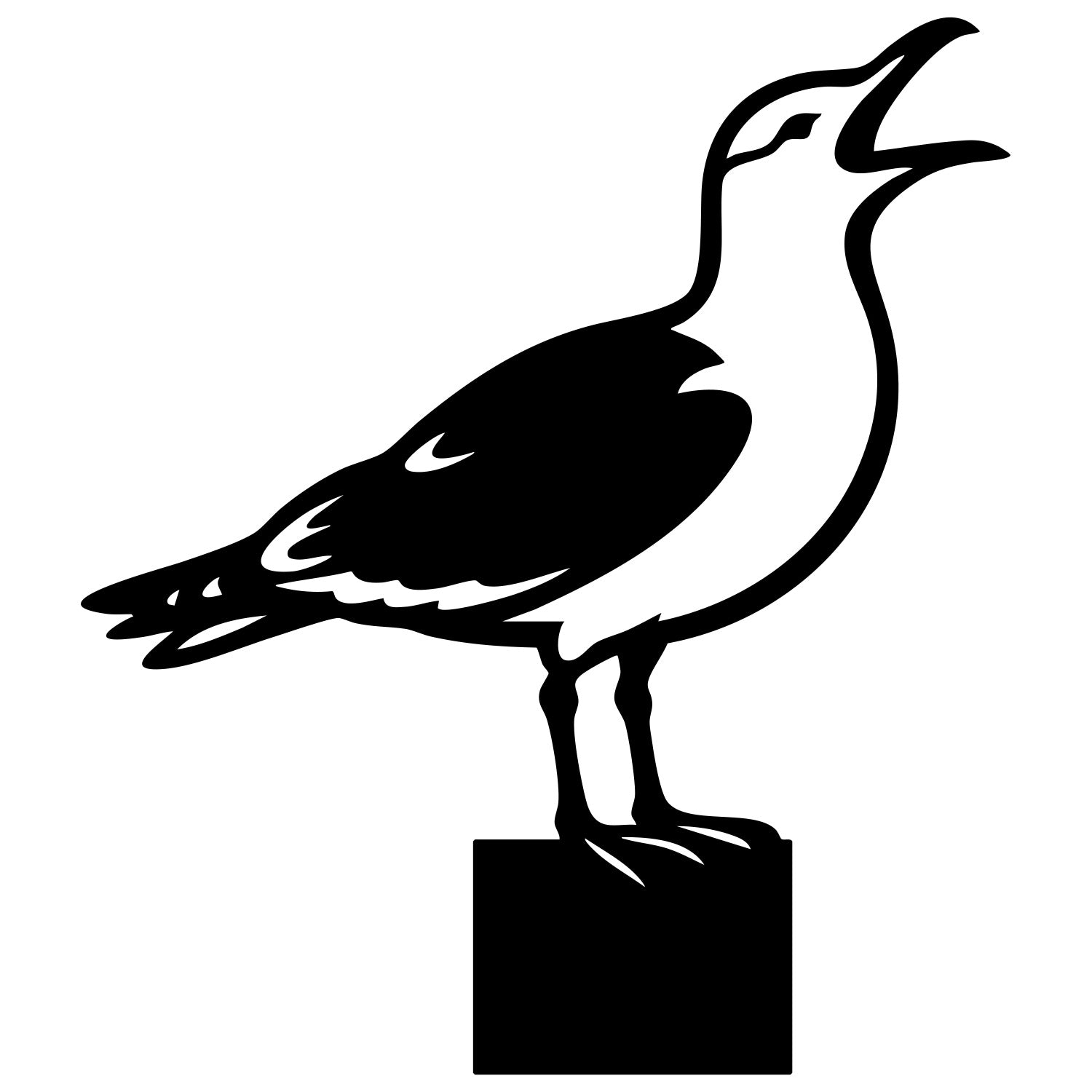 Herring Gull DXF File – CNC Cutting Design | ABSEAGULL77