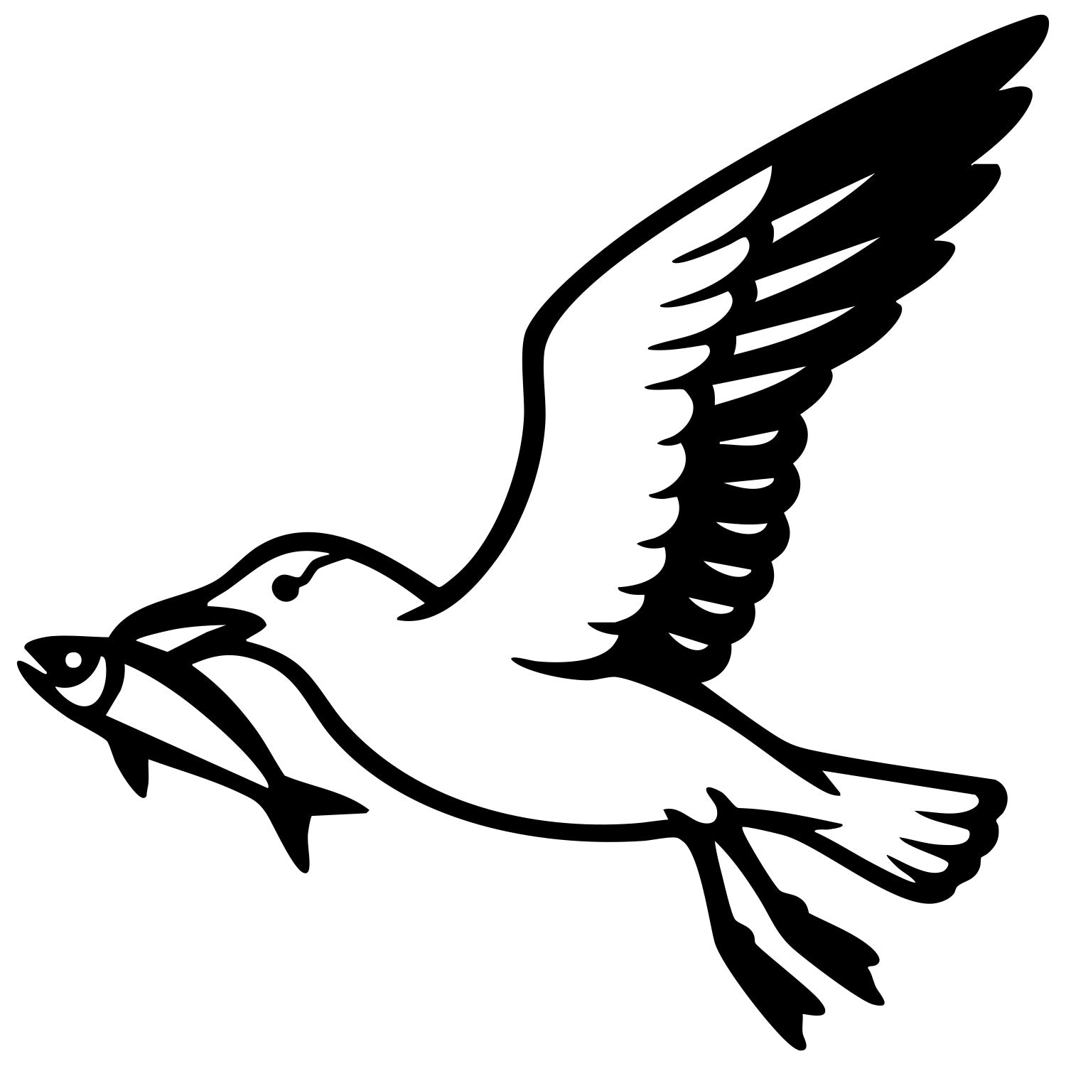 Herring Gull DXF File – CNC Cutting Design | ABSEAGULL82