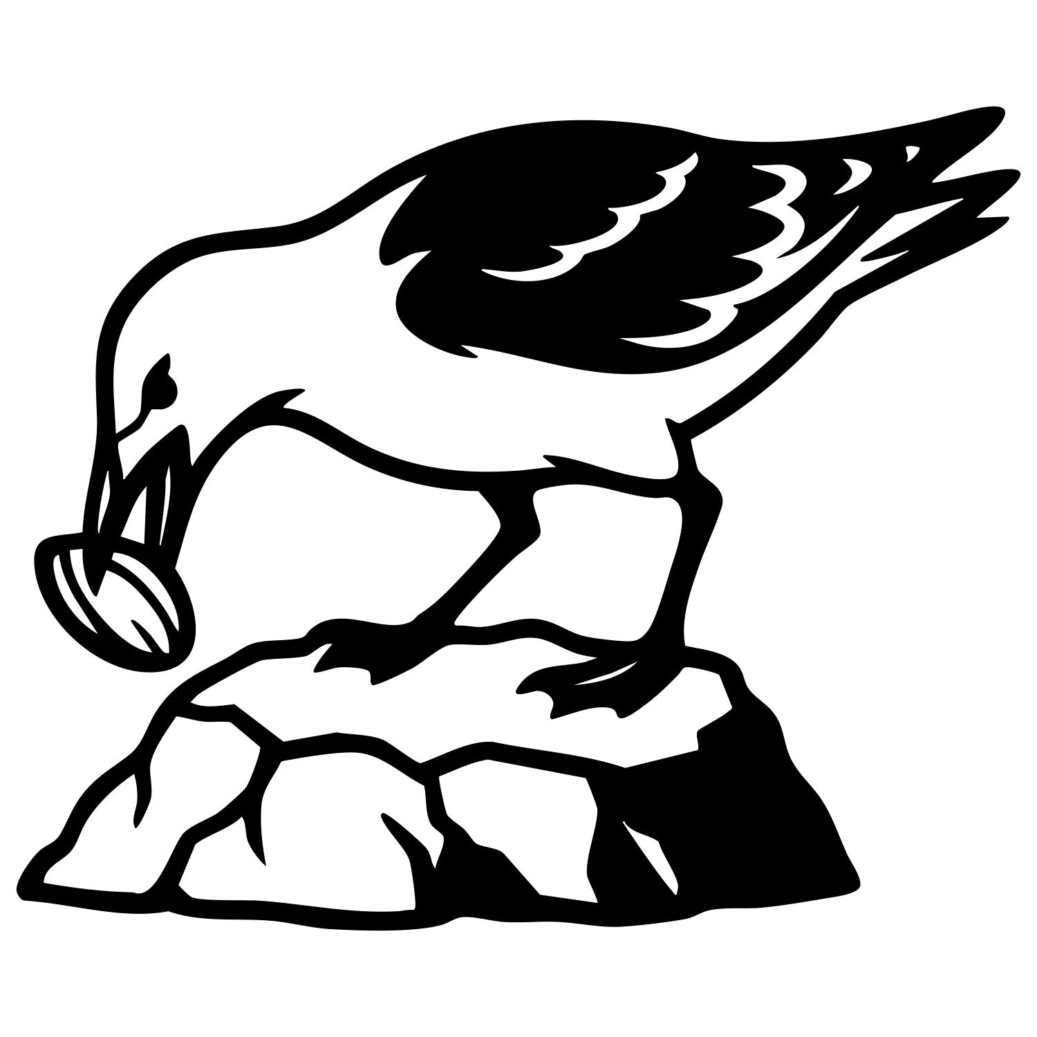 Herring Gull DXF File – CNC Cutting Design | ABSEAGULL83