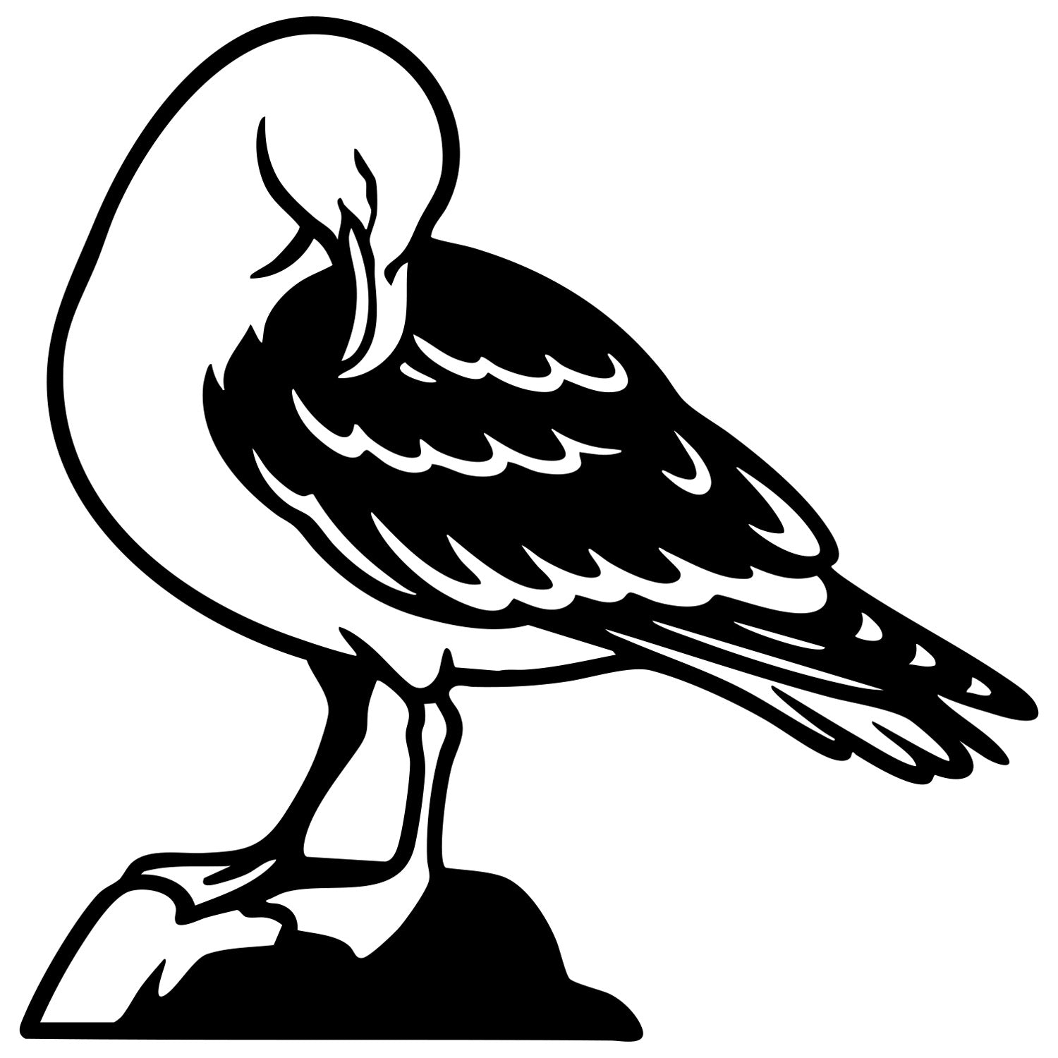 Herring Gull DXF File – CNC Cutting Design | ABSEAGULL84