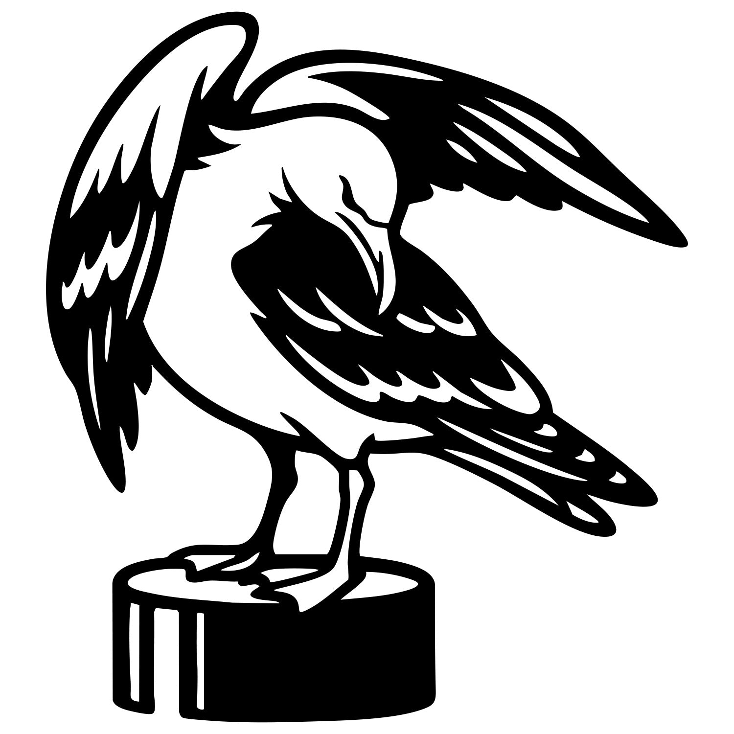 Herring Gull DXF File – CNC Cutting Design | ABSEAGULL85