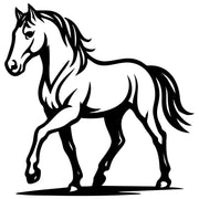 Horse DXF File – CNC Cutting Design | AFHORSE171