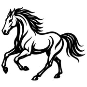 Horse DXF File – CNC Cutting Design | AFHORSE196