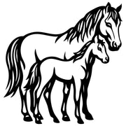 Horse Family DXF File – CNC Cutting Design | AFHORSE152