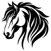 Horse Head DXF File – CNC Cutting Design | AFHORSE137
