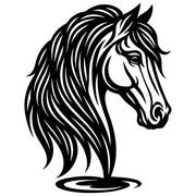 Horse Head DXF File – CNC Cutting Design | AFHORSE30