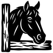 Horse Head Silhouette DXF File – CNC Cutting Design | AFHORSE2