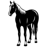 Horse Silhouette DXF File – CNC Cutting Design | AFHORSE1