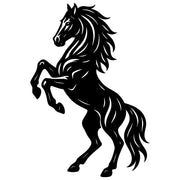 Horse Silhouette DXF File – CNC Cutting Design | AFHORSE175