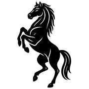 Horse Silhouette DXF File – CNC Cutting Design | AFHORSE226