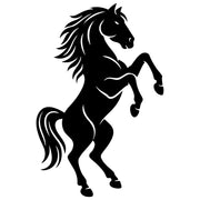 Horse Silhouette DXF File – CNC Cutting Design | AFHORSE230