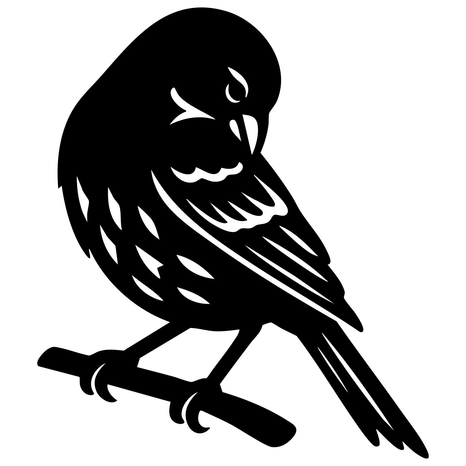 House Finch DXF File – CNC Cutting Design | ABFINCH10
