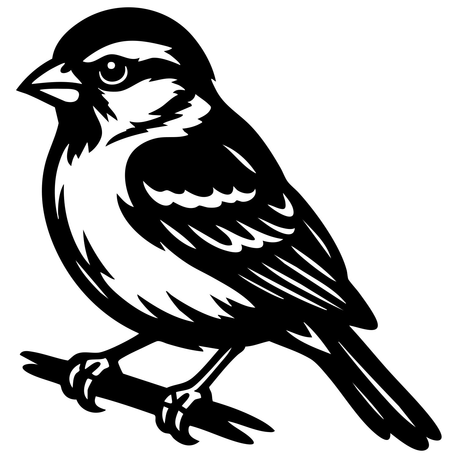 House Finch DXF File – CNC Cutting Design | ABFINCH101