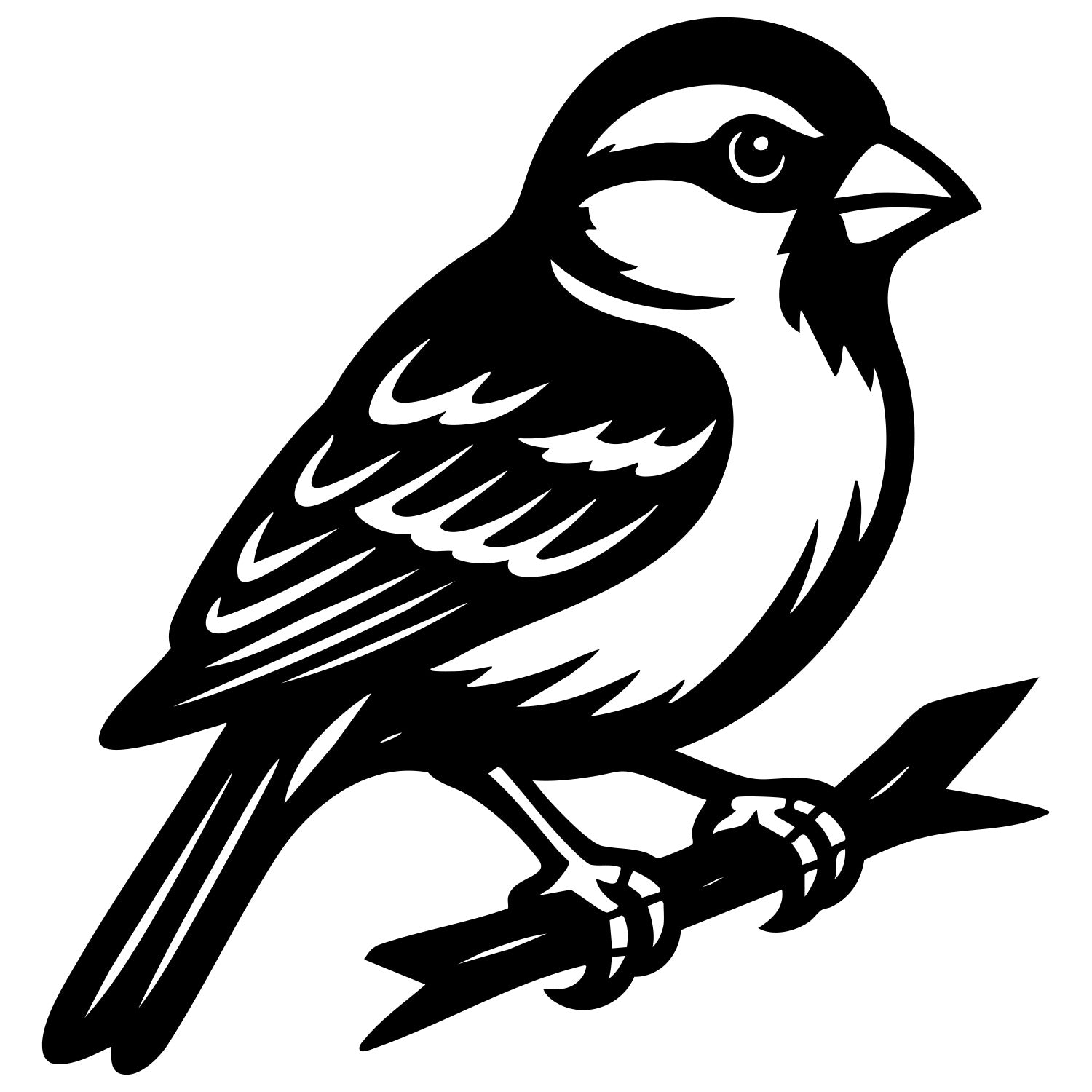 House Finch DXF File – CNC Cutting Design | ABFINCH102