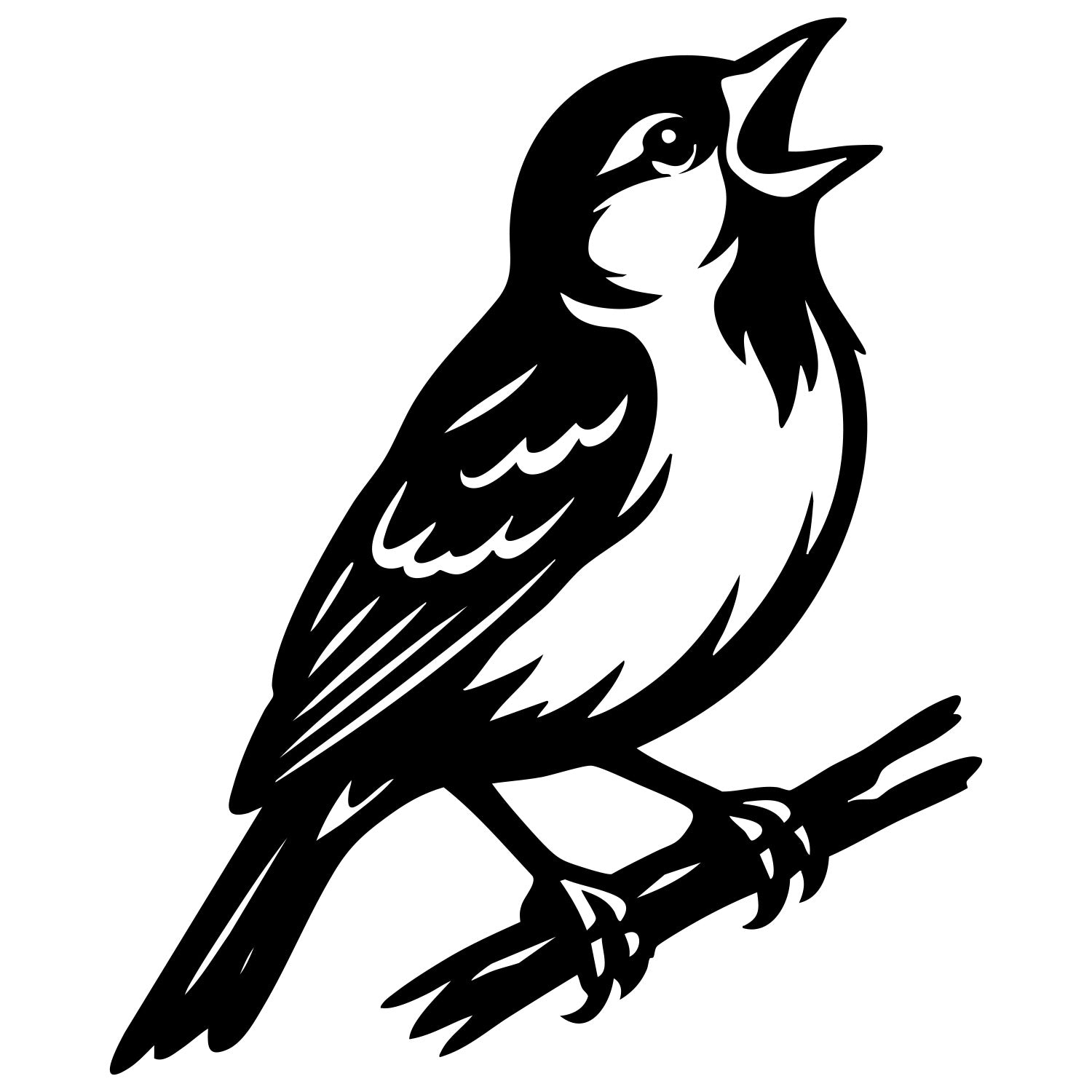 House Finch DXF File – CNC Cutting Design | ABFINCH105