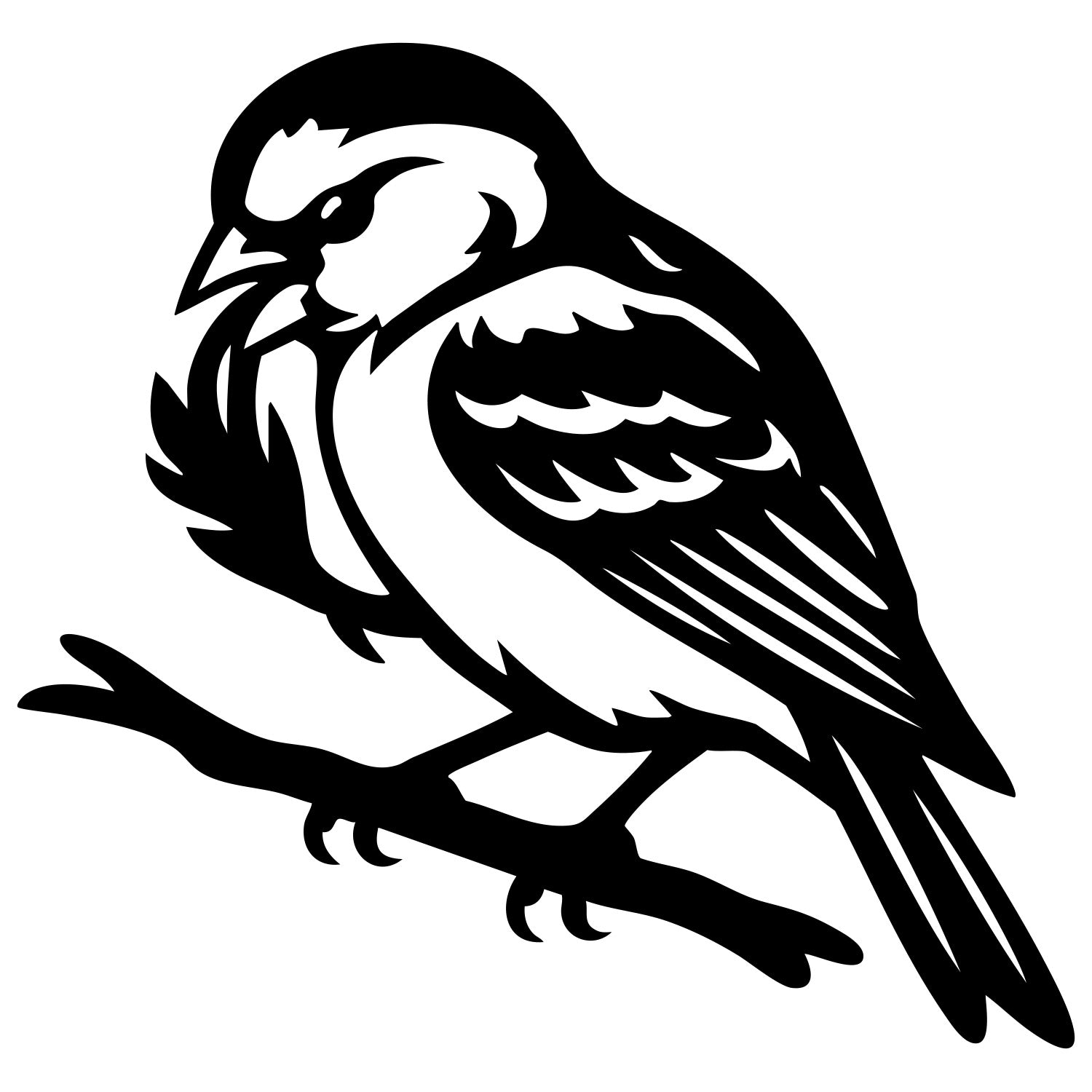 House Finch DXF File – CNC Cutting Design | ABFINCH110