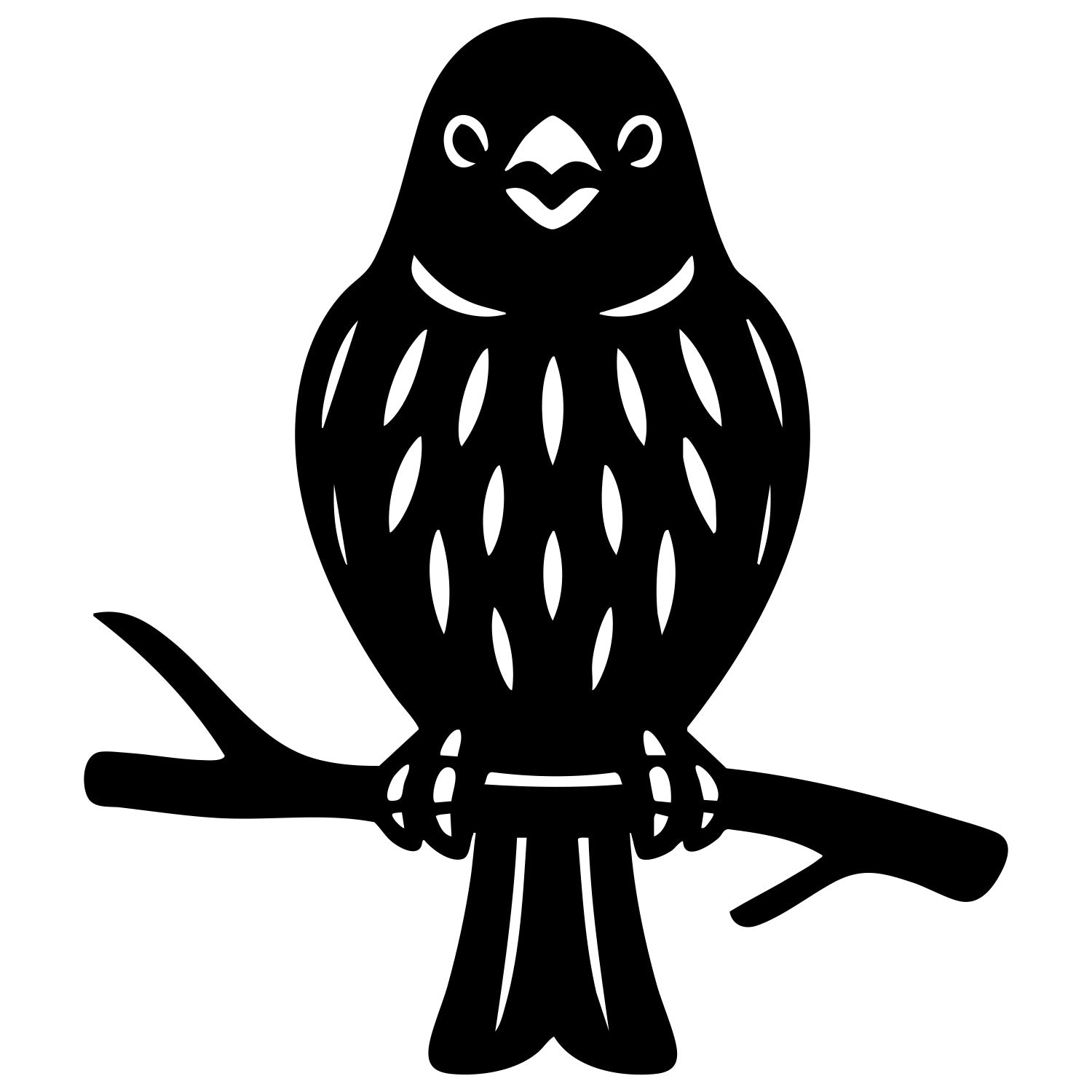 House Finch DXF File – CNC Cutting Design | ABFINCH12