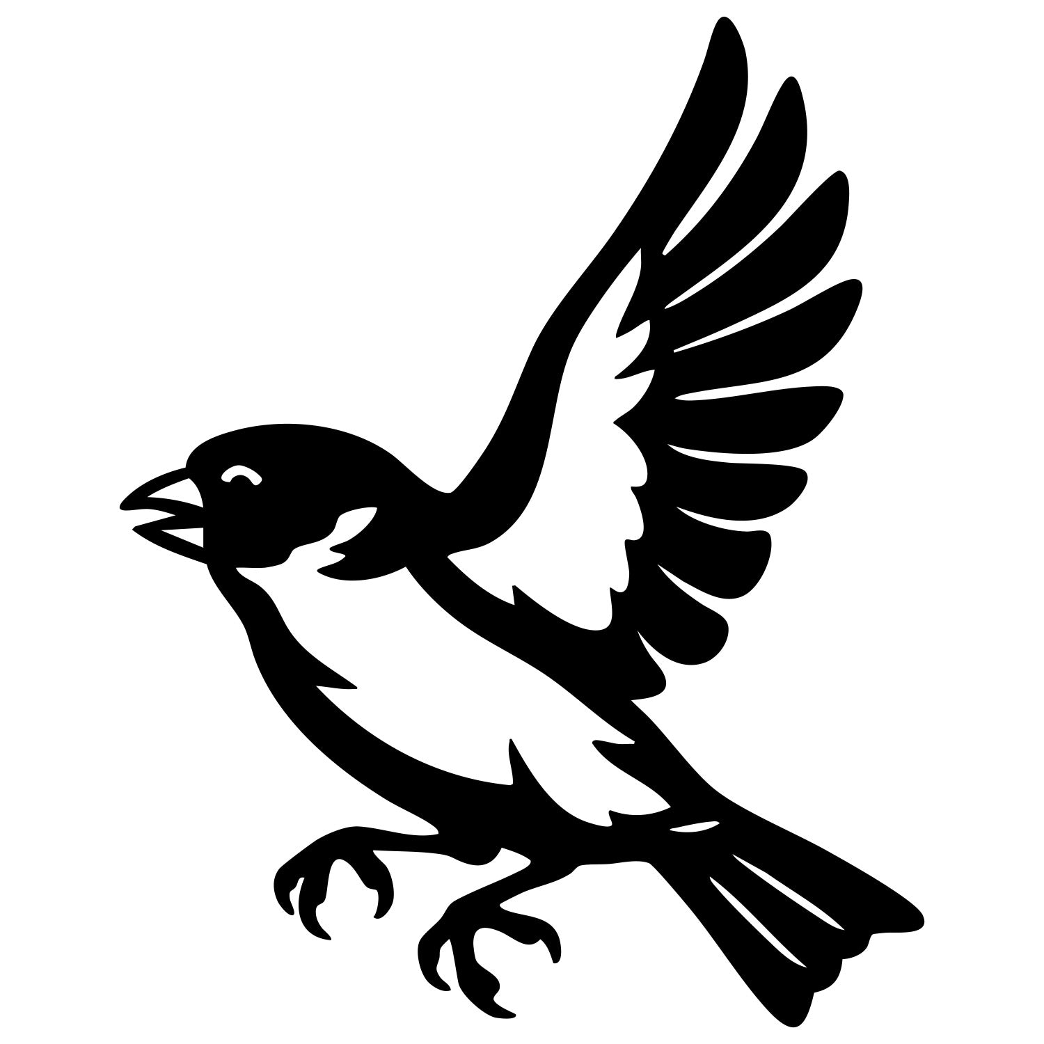 House Finch DXF File – CNC Cutting Design | ABFINCH122